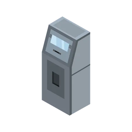 Máquina ATM  Ilustração