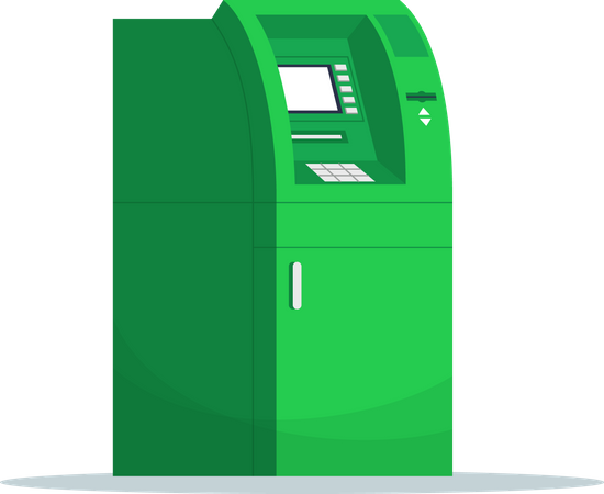 Máquina ATM  Ilustração