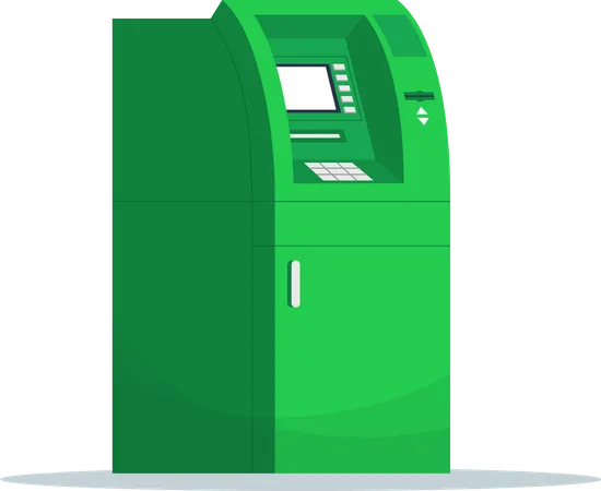 Máquina ATM  Ilustração