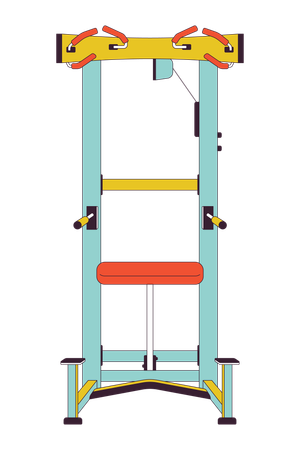 Máquina de dominadas asistidas  Ilustración