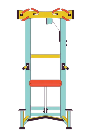 Máquina de dominadas asistidas  Ilustración