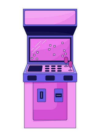 Máquina de videogame arcade  Ilustração