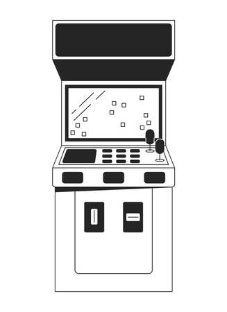 Máquina de videojuegos arcade  Ilustración