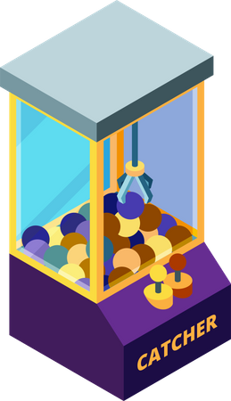 Maquina para atrapar juguetes  Illustration