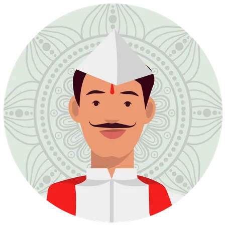 Marathi man Illustration