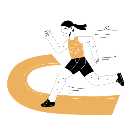 Marathon  Illustration