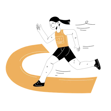 Marathon  Illustration