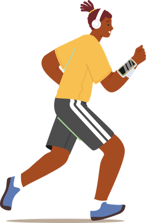 Marathon Run  Illustration