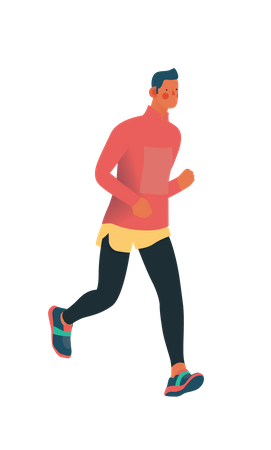 Marathon runner Illustration