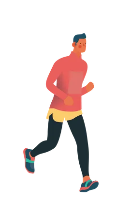 Marathon runner  Illustration