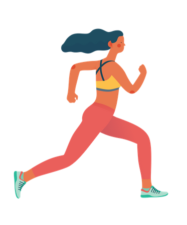 Marathon runner  Illustration