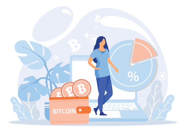 Marché des bitcoins  Illustration