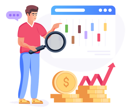 Marché financier  Illustration