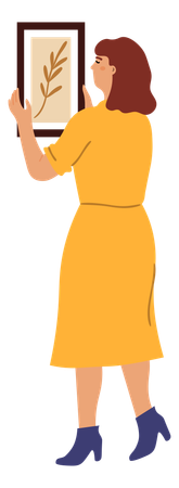 Marco de ajuste de niña  Ilustración