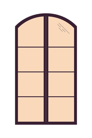 Marco de ventana de 8 paneles  Ilustración