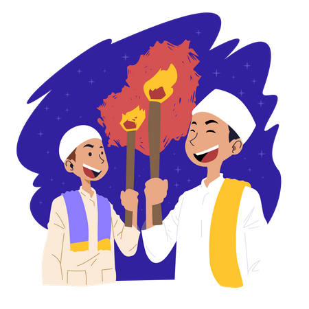 Marhaban ya Ramadan Illustration