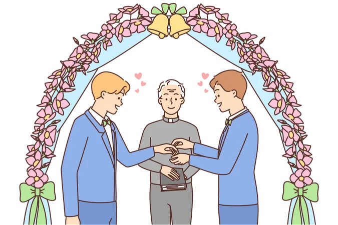 Le mariage gay  Illustration