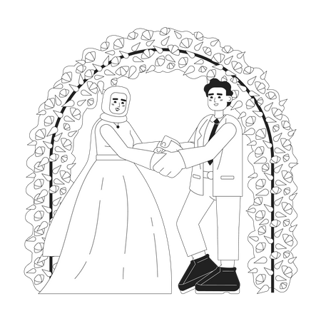 Mariage malais  Illustration