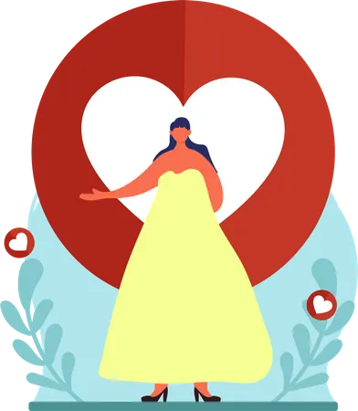 Mariée de mariage  Illustration