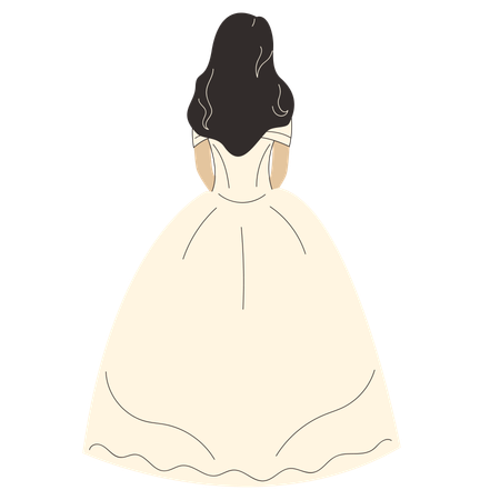 Mariée de mariage  Illustration