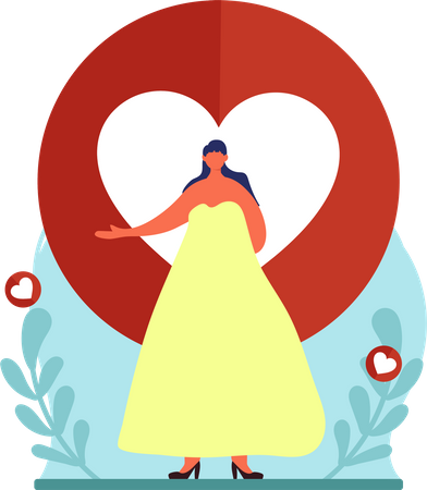 Mariée de mariage  Illustration