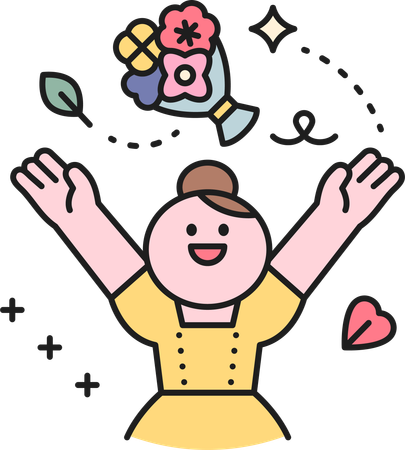 Mariée de mariage  Illustration