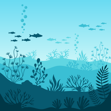 Marine underwater life  Illustration