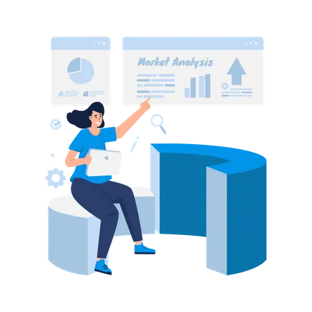 Market Analyst  Illustration