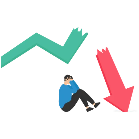 Market crash analysis  Illustration