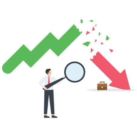 Market crash analysis  Illustration