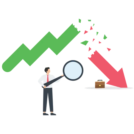 Market crash analysis  Illustration