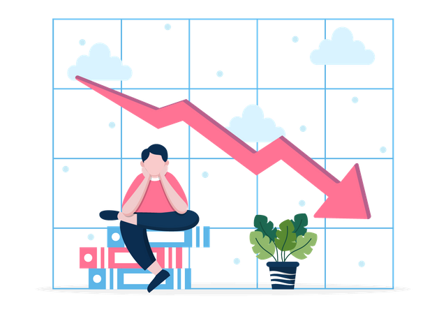 Market crisis  Illustration