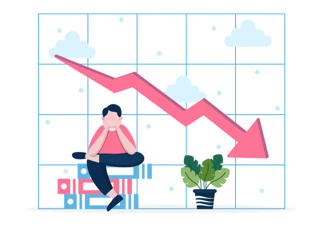 Market crisis  Illustration