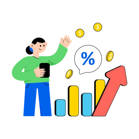 Market Deflation  Illustration