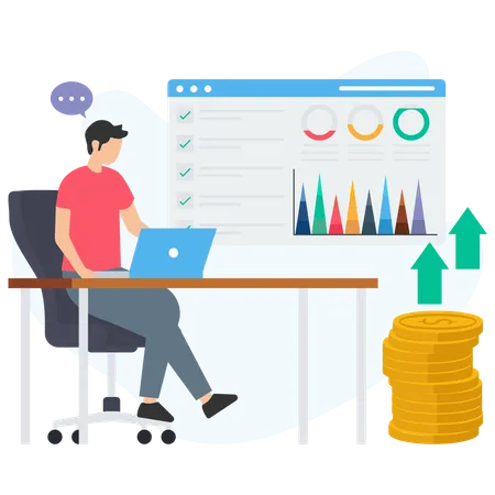 Market Increase analysis  Illustration