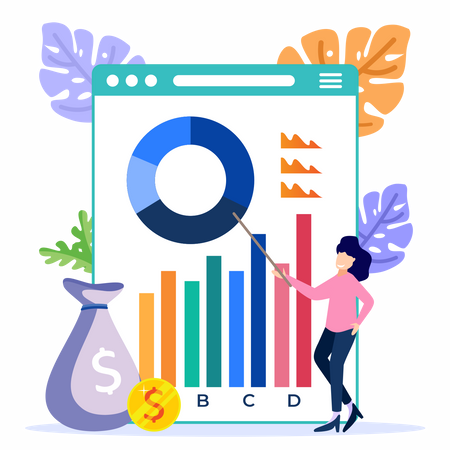 Market investment analysis  Illustration