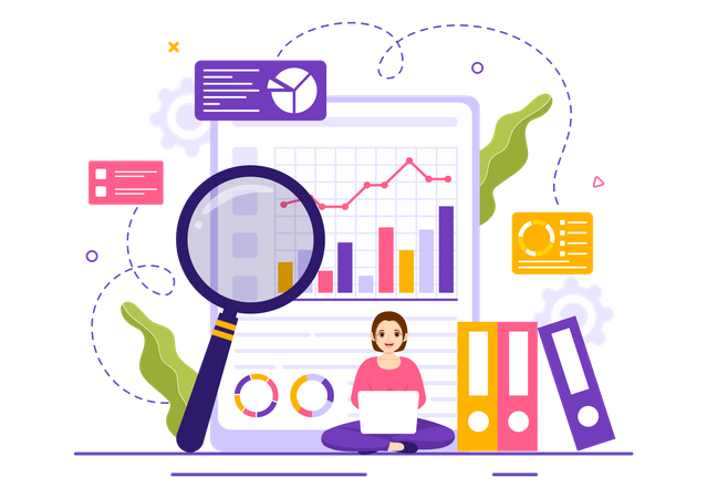 Market Research And Analysis  Illustration