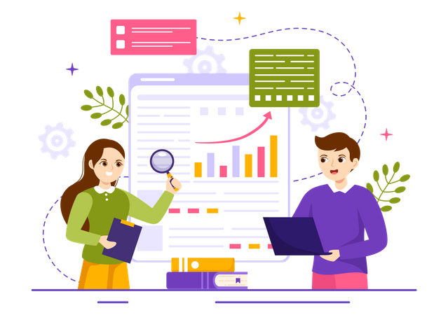 Market Research And Analysis  Illustration