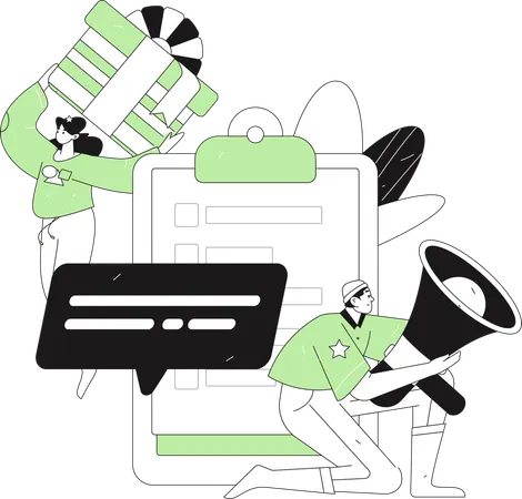Market Research  Illustration
