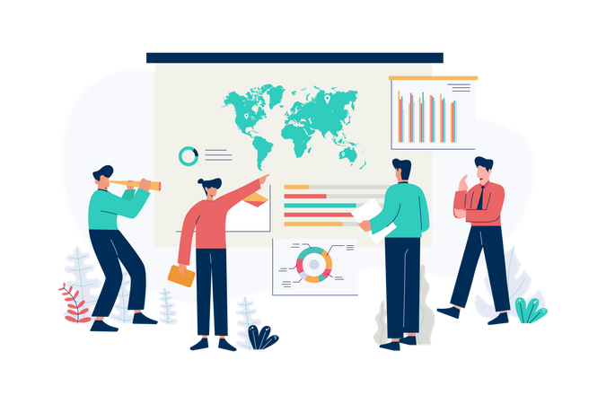 Market Research  Illustration