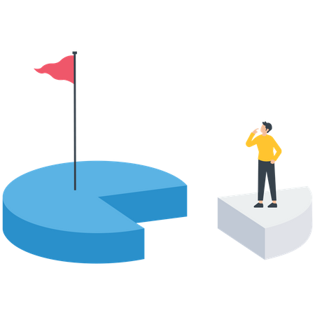 Market share revenue distribution  Illustration