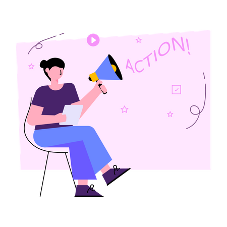 Marketing Action  Illustration