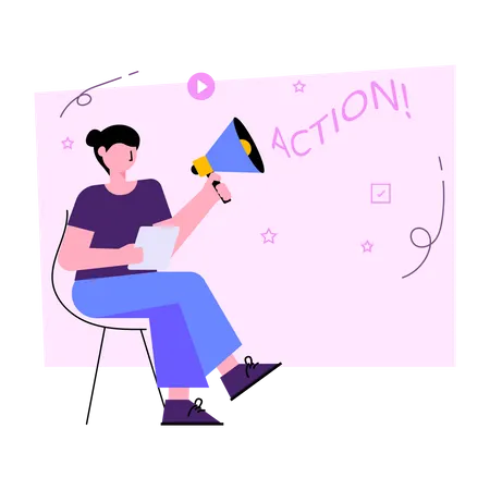 Marketing Action  Illustration