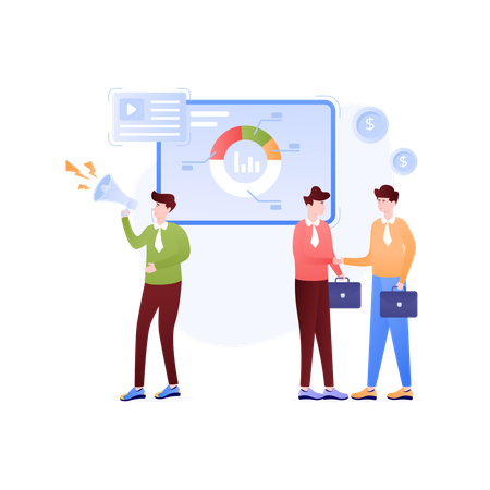 Marketing afiliado  Ilustração