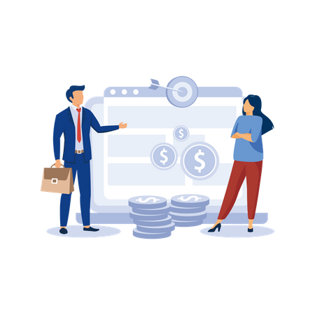 Marketing afiliado  Illustration