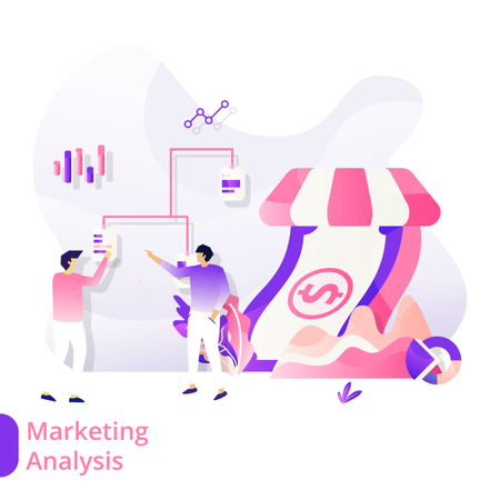 Marketinganalyse  Illustration