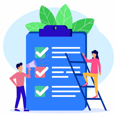 Marketing checklist  Illustration