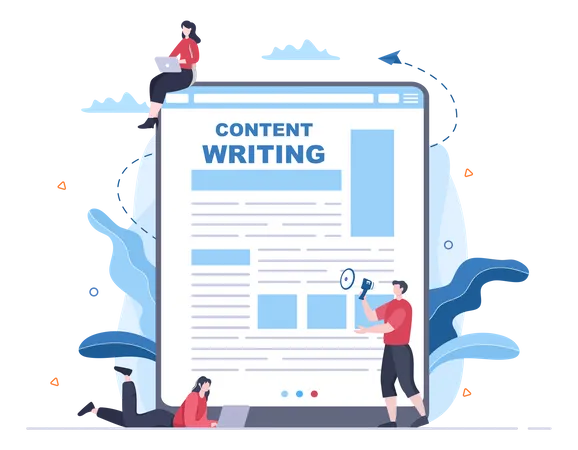 Marketing Content Writing  Illustration