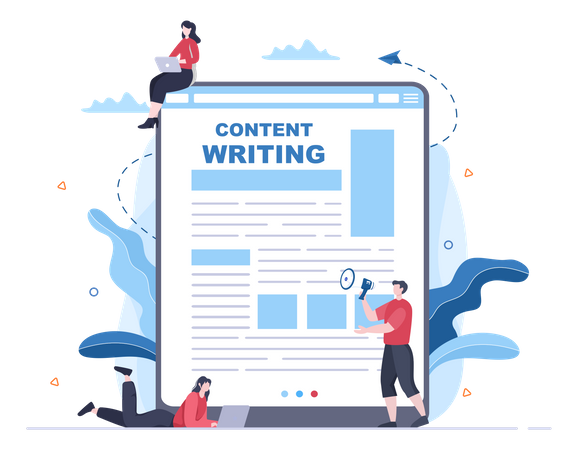 Marketing Content Writing  Illustration