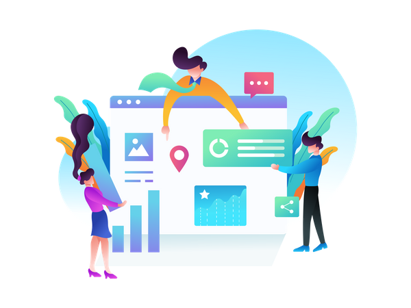Marketing Dashboard Illustration